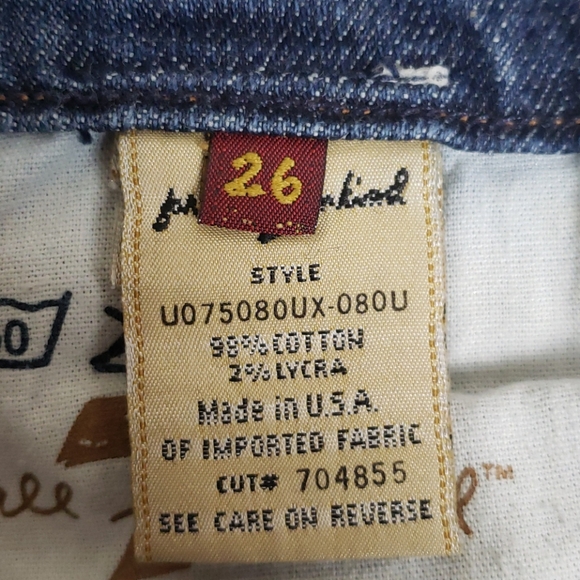 7 For All Mankind Petite Size 26 Jeans Cut 704855 Swarovski Crystal RN 65199 - Picture 10 of 11